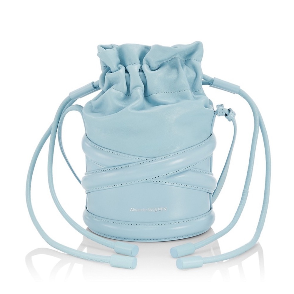 Alexander McQueen The Curve Leather Bucket Bag